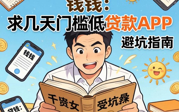 急需用钱?求几天门槛低贷款app的避坑指南