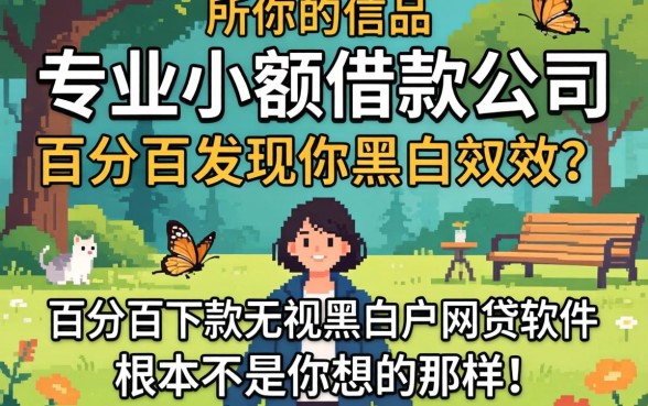 我试了所谓的专业小额借款公司,发现百分百下款无视黑白户网贷软件根本不是你想的那样