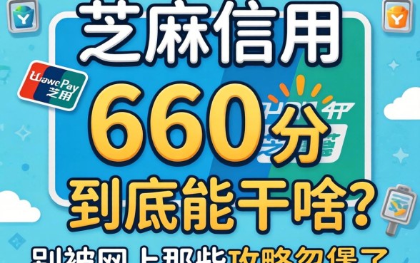支付宝芝麻信用660分到底能干啥？别被网上那些攻略忽悠了