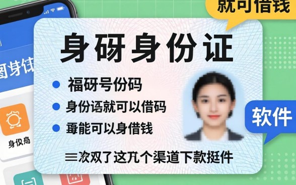 揭秘用身份证号码就可以借钱的软件，这几个渠道下款挺快