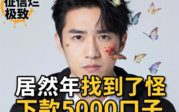 我征信烂到极致，居然在2026年找到了下款5000的口子