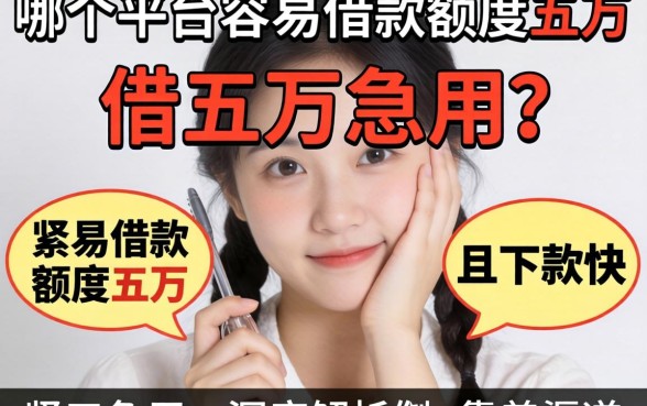 手头紧想借五万急用？哪个平台容易借款额度五万且下款快？深度解析靠谱渠道