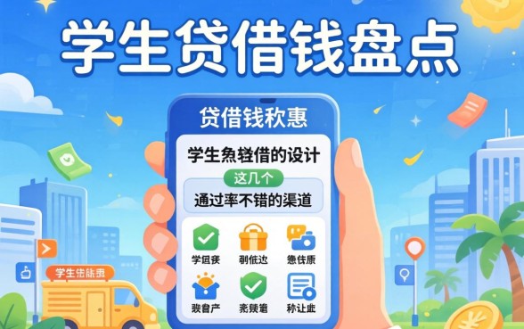 学生贷借钱软件盘点：这几个通过率不错的渠道