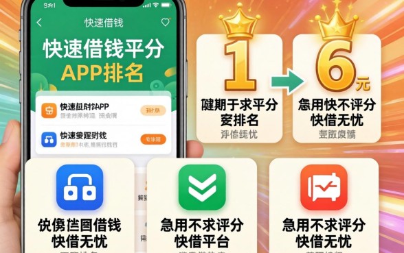 快速的手机借钱app排名，详细阐述5个急用不求评分快借无忧的平台