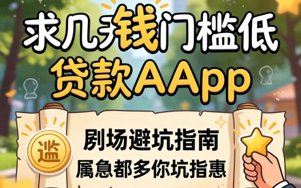 急需用钱?求几天门槛低贷款app的避坑指南