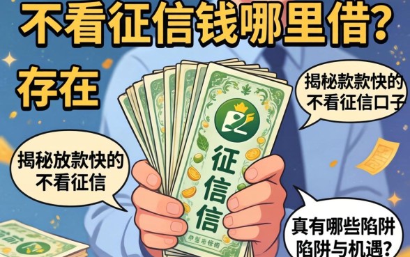 急需用钱哪里借？不看征信真的存在吗？揭秘放款快的不看征信的口子有哪些陷阱与机遇