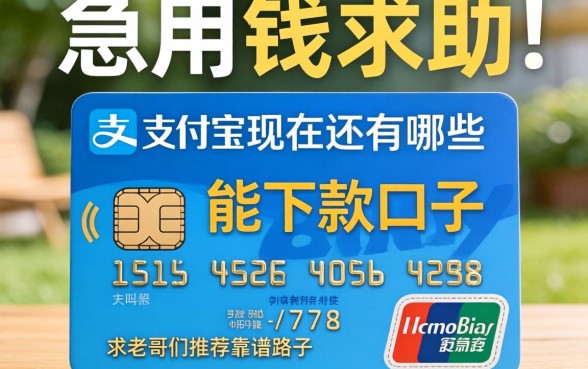 急用钱求助!支付宝现在还有哪些能下款的口子?求老哥们推荐靠谱路子!