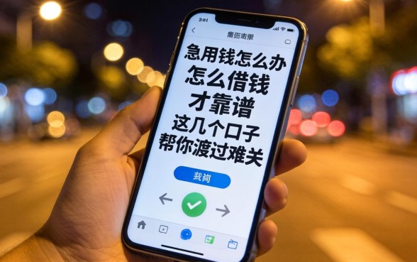 深夜急用钱怎么办？手机怎么借钱才靠谱？这几个口子帮你渡过难关