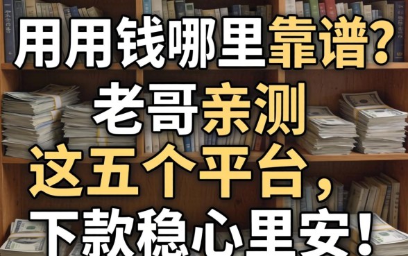 急用钱哪里靠谱?老哥亲测这五个平台,下款稳心里安!