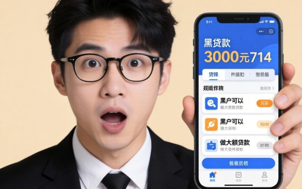 我试了双黑贷款3000元714和黑户可以做大额贷款软件，结果令人意外