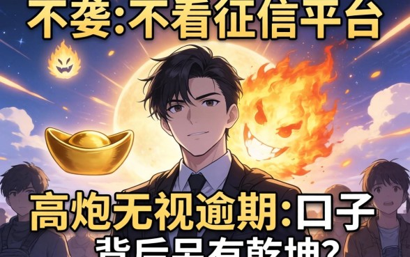 我试了那些不看征信的平台，发现高炮无视逾期的口子背后另有乾坤
