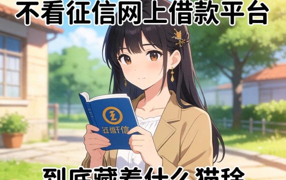 那些不看征信网上借款的平台，到底藏着什么猫腻？
