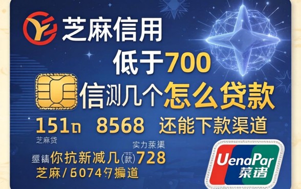 芝麻信用低于700怎么贷款?实测几个还能下款的渠道
