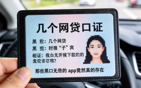 我拿行驶证去试了几个网贷口子，那些黑户无条件下款的app竟然真的存在