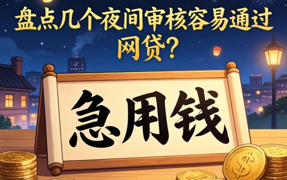 深夜急用钱?盘点几个夜间审核容易通过的网贷