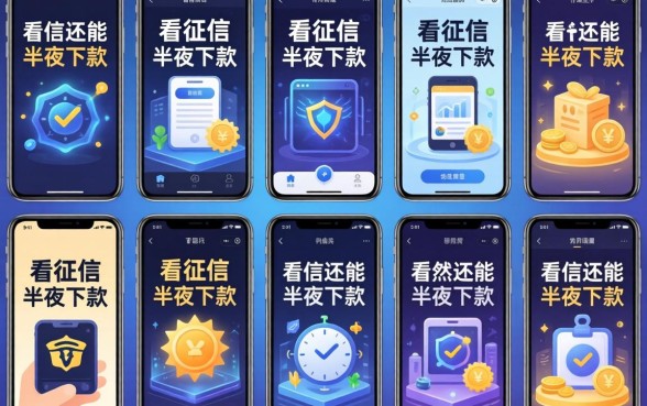 我试了十几个平台，发现不看征信还能半夜下款的竟然是这几个