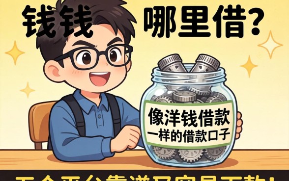 急需用钱哪里借？像洋钱罐借款一样的借款口子有哪些？这五个平台靠谱又容易下款！