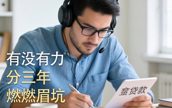 急需资金周转却担心还款压力？有没有分三年的贷款能缓解燃眉之急？深度解析助你避坑