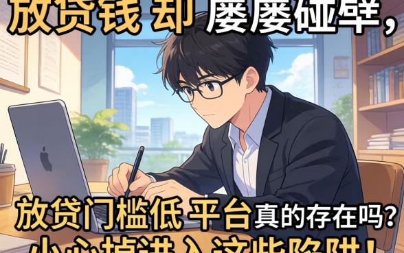 急需用钱却屡屡碰壁？放贷门槛低的平台真的存在吗？小心掉进这些陷阱！