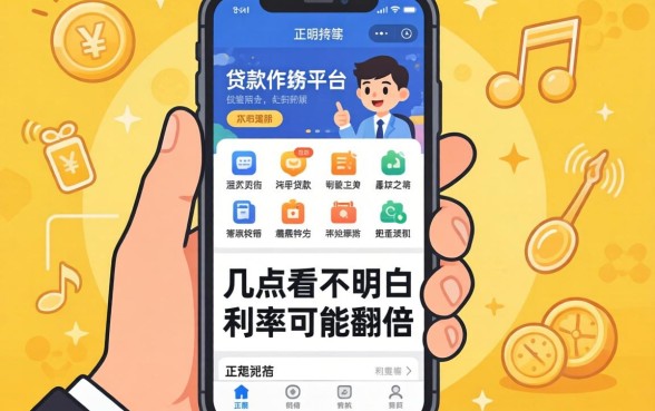 正规的手机贷款软件平台怎么挑？这几点看不明白，利率可能翻倍