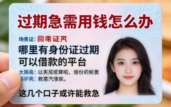 身份证过期急需用钱怎么办？哪里有身份证过期可以借款的平台？这几个口子或许能救急