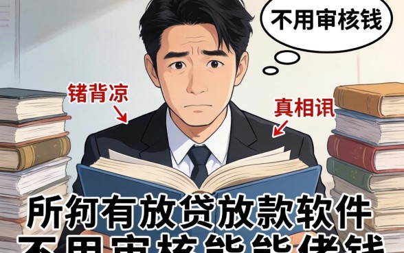 我翻遍了2026年所有的放贷放款软件，发现不用审核就能借钱的真相让人后背发凉
