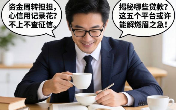 急需资金周转却担心信用记录花？揭秘哪些贷款不上不查征信，这五个平台或许能解燃眉之急！