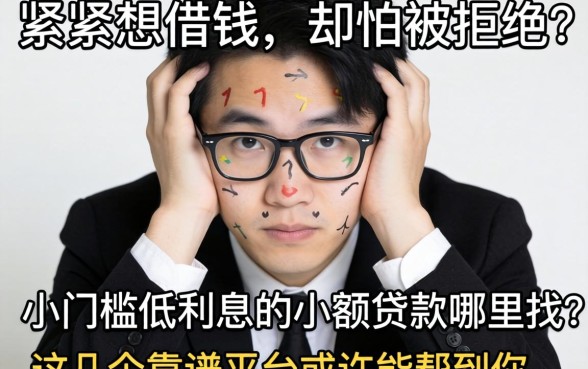 手头紧想借钱却怕被拒？小门槛低利息的小额贷款哪里找？这几个靠谱平台或许能帮到你
