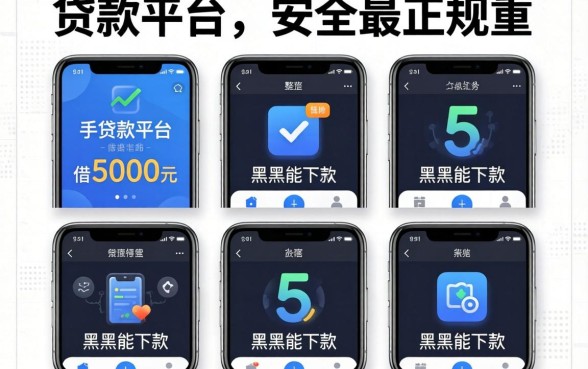 手机贷款平台最安全最正规的借5000元,规整5个黑户能下款的app