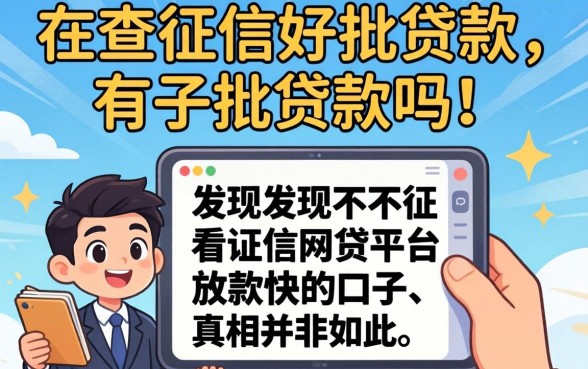 我试了那些不查征信好批的贷款吗，发现不看征信网贷平台放款快的口子真相并非如此