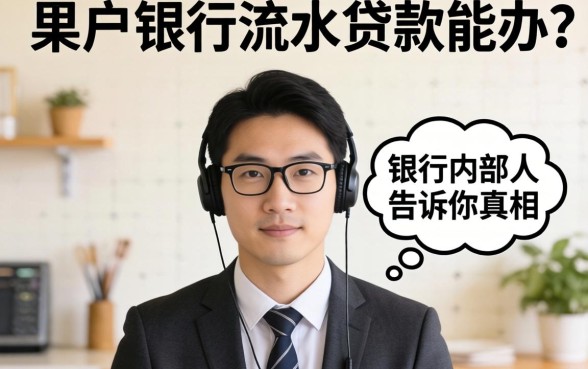 黑户银行流水贷款能办吗？银行内部人告诉你真相