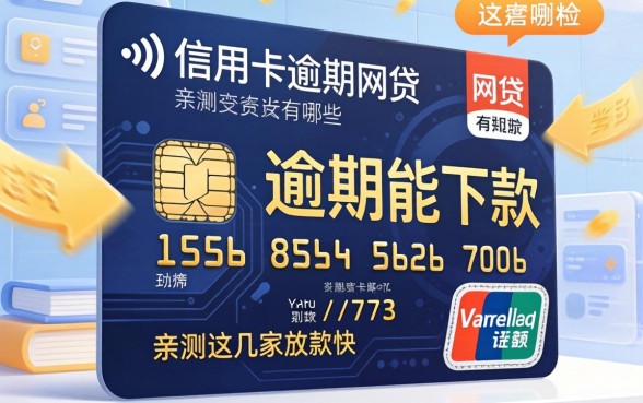 揭秘信用卡逾期能下款的网贷有哪些软件，亲测这几家放款快