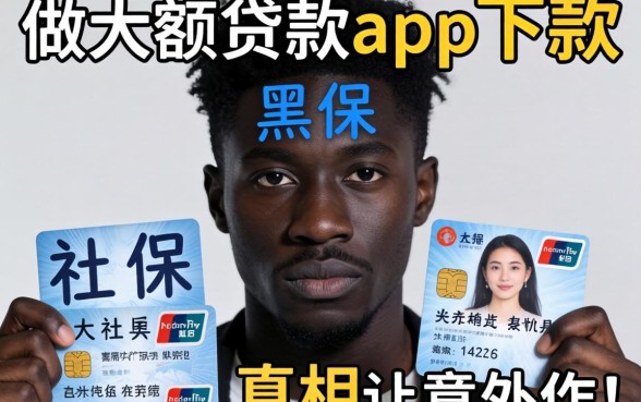 我只有社保，黑户还能做大额贷款app下款？真相让人意外