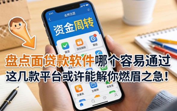 急需资金周转？盘点2026面贷款软件哪个容易通过，这几款平台或许能解你燃眉之急！