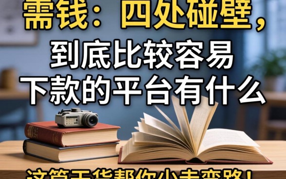 急需用钱却四处碰壁？到底比较容易下款的平台有什么？这篇干货帮你少走弯路！