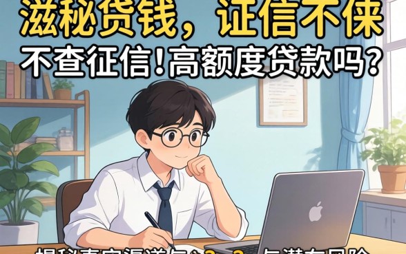 急需用钱却征信不佳？不查征信的高额度贷款吗？揭秘真实渠道与潜在风险