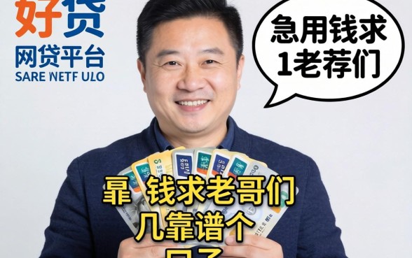 有没有特别好贷的网贷平台？急用钱求老哥们推荐几个靠谱的口子！