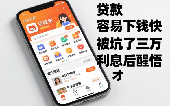 手机上哪些贷款app容易下钱快？被坑了三万利息后才醒悟