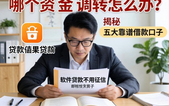 急需资金周转怎么办？哪个软件贷款不用征信？揭秘五大靠谱借款口子