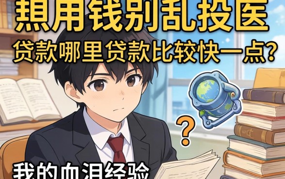 急用钱别乱投医,贷款哪里贷款比较快一点?我的血泪经验
