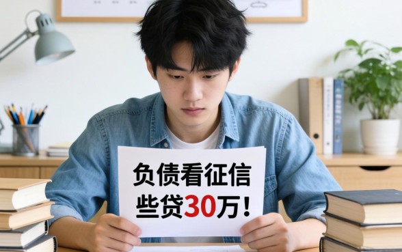 我20岁负债累累想贷30万，那些不看征信的平台真的存在吗