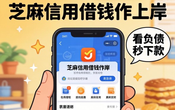 我用芝麻信用借钱软件上岸，发现不看负债秒下款的真相