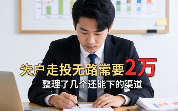 黑户走投无路需要2万，整理了几个还能下款的渠道