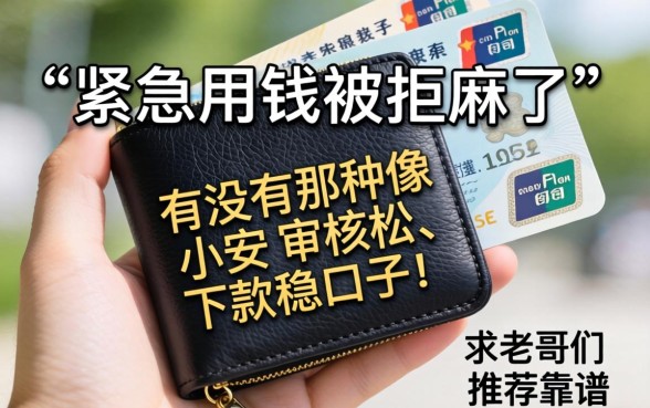 手头紧急用钱被拒麻了，有没有那种像小安钱包一样审核松、下款稳的口子？求老哥们推荐几个靠谱的！