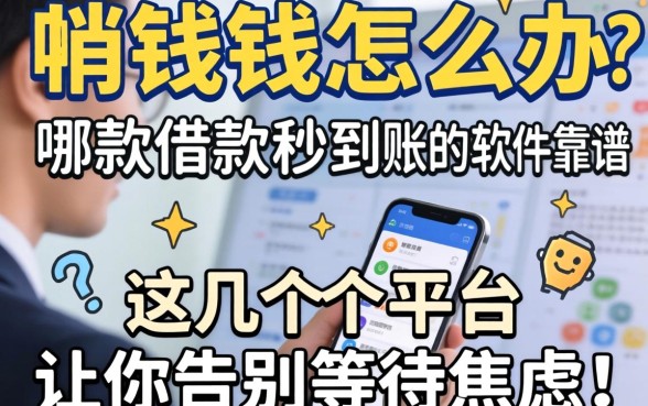 急需用钱怎么办？哪款借款秒到账的软件靠谱？这几个平台让你告别等待焦虑！