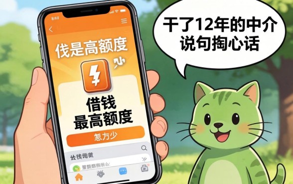 手机里借钱最高额度是多少？干了12年的中介说句掏心话