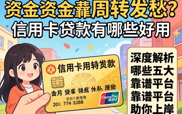 还在为资金周转发愁？信用卡贷款有哪些好用？深度解析五大靠谱平台助你上岸