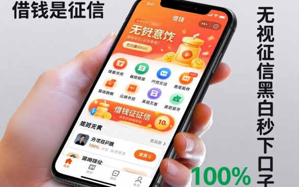 手机上借钱软件有哪些好，无视征信黑白100%秒下口子是真的吗