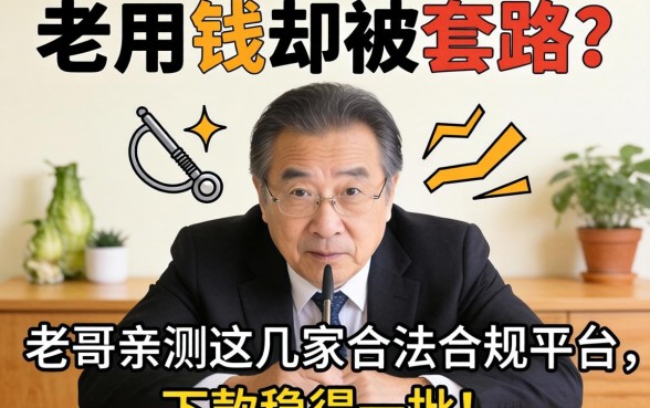 急用钱却被套路？老哥亲测这几家合法合规平台，下款稳得一批！