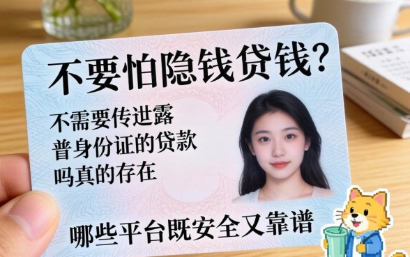 急需用钱又怕隐私泄露?不需要传身份证的贷款真的存在吗?哪些平台既安全又靠谱?